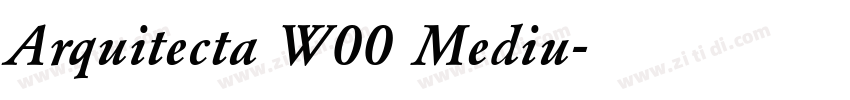 Arquitecta W00 Mediu字体转换